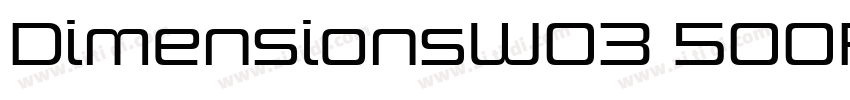 DimensionsW03 500R R字体转换